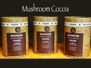 Infused mushroom cocoa sold at the Grounding Shop