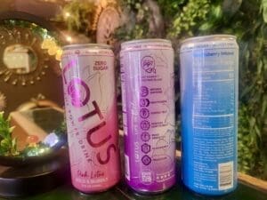 Power drinks in various flavors in the grounding shop store